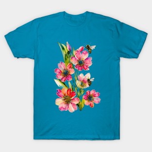 Pink Spring Flowers T-Shirt